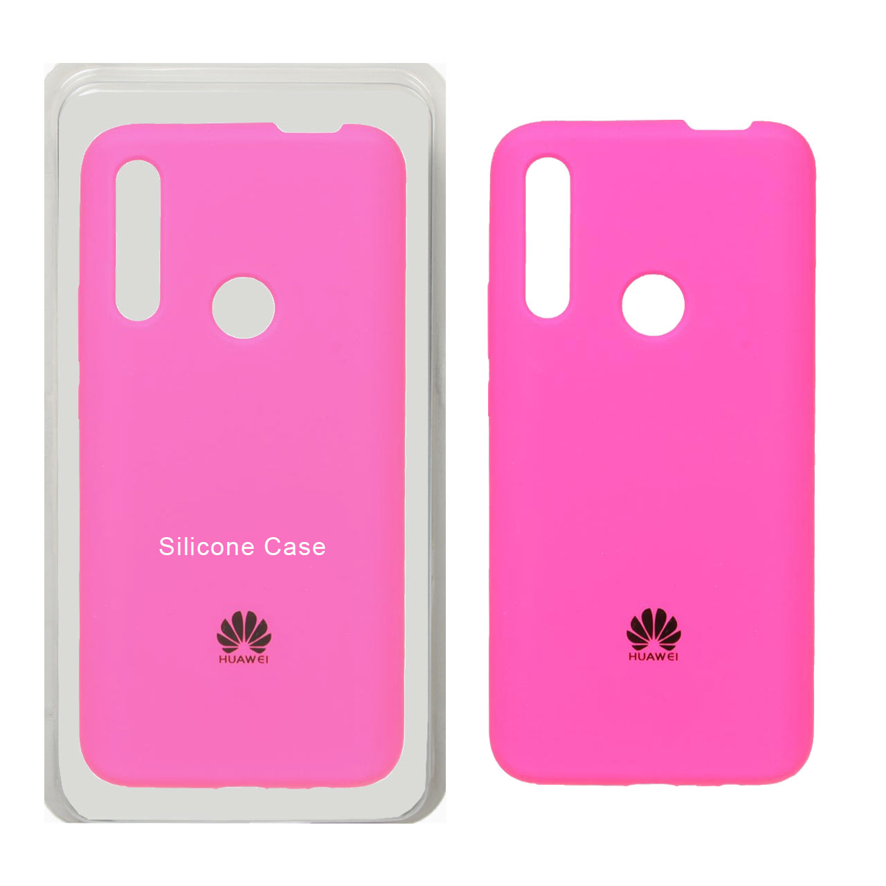قاب سیلیکونی پاک کنی اورجینال Huawei Y9 Prime (2019) / Honor 9X - صورتی فانتزی (پک اصلی)